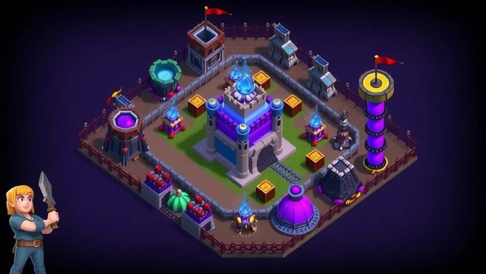 Bästa Clash of Clans base för Town Hall 9