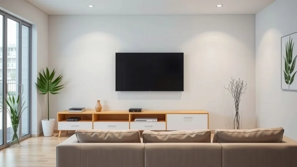 Hur högt ska TV-n sitta på väggen