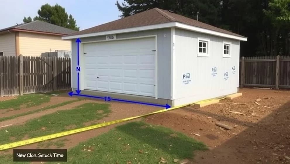 Hur nära tomtgräns får man bygga garage