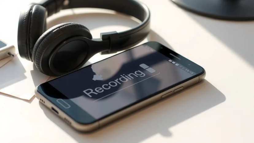 Hur spelar man in samtal på Android